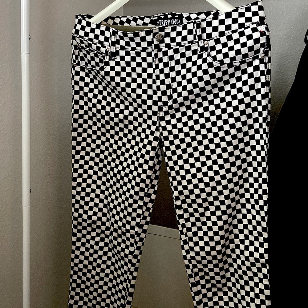 Black and White Checkered Pants, Hot Topic, 13/31